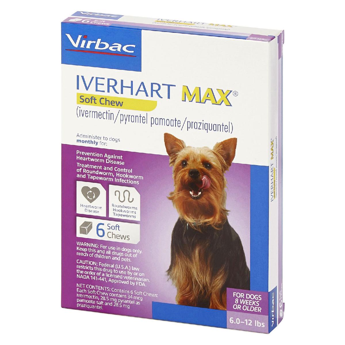 Rx Iverhart Max (ivermectin/pyrantel pamoate/praziquantel) Chewable