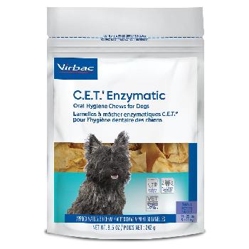 C.E.T. Enzymatic Oral Hygiene Chews for Dogs, 11-25 pounds, 30 count