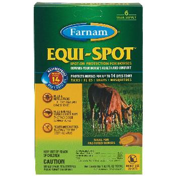 Equi-Spot Spot-On Protection for Horses, 3 doses, 6 week supply