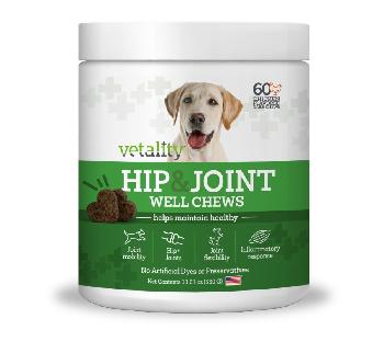 Vetailty Hip & Joint Chews for Dogs 60 ct Canister