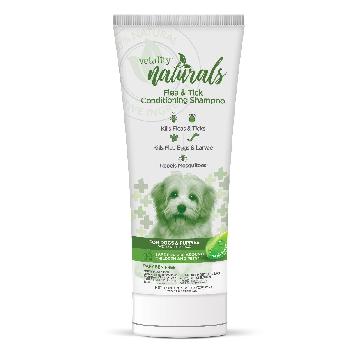 Vetality Naturals Flea & Tick Conditioning Shampoo for Dogs 8 fl oz