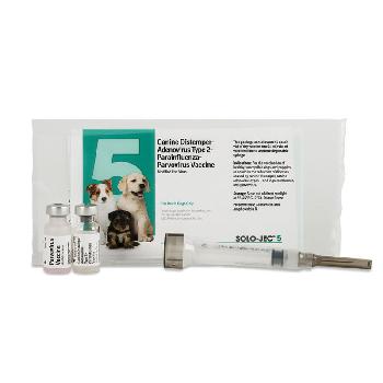 Solo-Jec 5 Vaccine for Dogs, 1 single dose with syringe