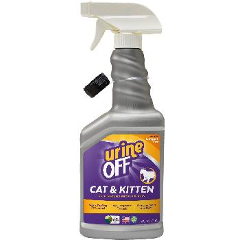 Urine Off Cat & Kitten Hard Surface Sprayer with Carpet Applicator Cap 16.9oz