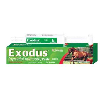 Exodus Paste (pyrantel pamoate), Anti-Parasitic for Horses, 23.6 grams