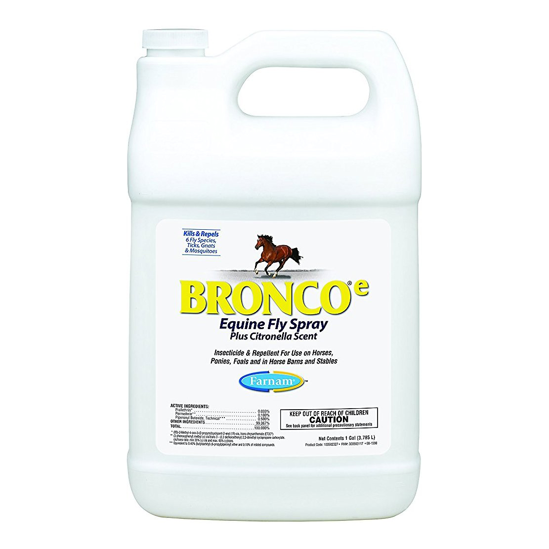 Bronco Equine Fly Spray Plus Citronella Scent, 1 gallon - Pet Supplies  Delivered