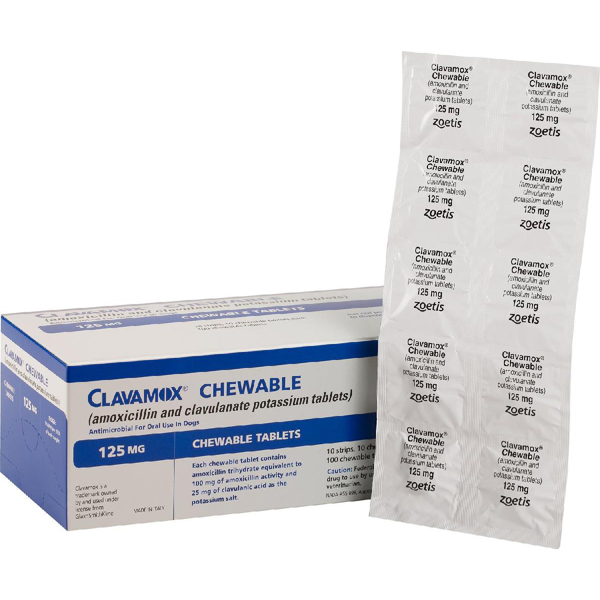 Clavamox (amoxicillin trihydrate/clavulanate potassium) Chewable