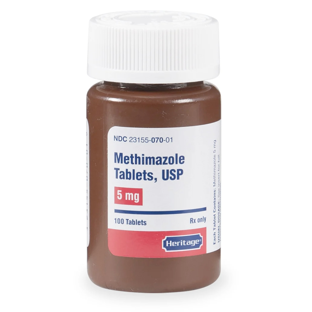 Methimazole Tablets for Cats 5 mg, 100 ct Pet Supplies Delivered