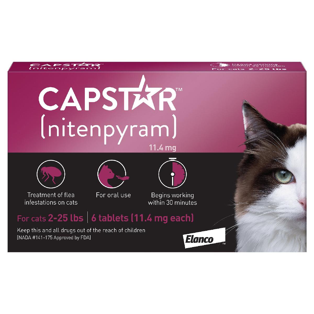 Capstar for Cats, 225 lbs, 6 tablets Pet Supplies Delivered