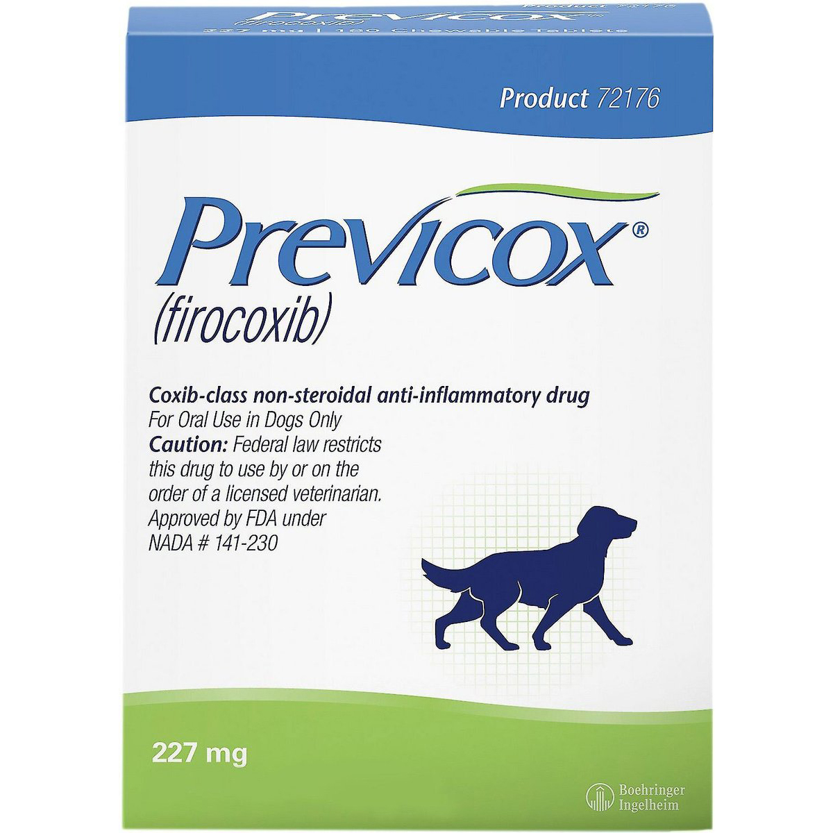 Previcox Chewable Tablets for Dogs (firocoxib), 227 mg, 60 ct - Pet  Supplies Delivered