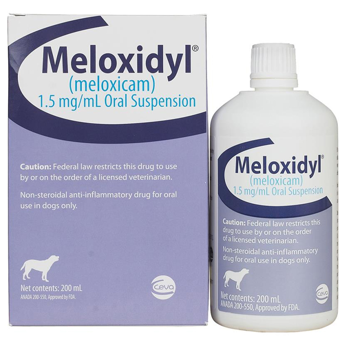 Meloxidyl (meloxicam) 1.5mg/ml Oral Suspension 200 ml Bottle Pet
