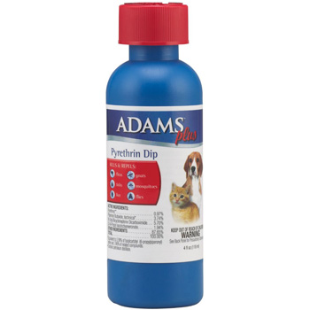 Adams Plus Pyrethrin Dip for Dogs and Cats, 4 ounces 