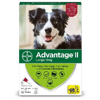 Bayer Advantage II for Large Dogs, 21-55 pounds, 6 doses