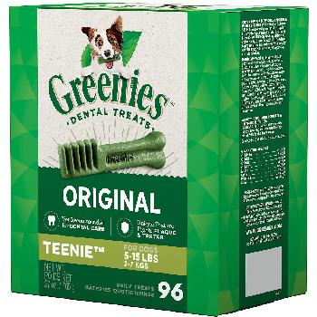 Greenies Original Teenie Dog Dental Treats, 27 ounces, 96 count