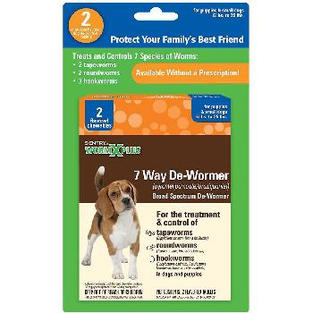 Sentry HC Worm X Plus 7 Way De-Wormer for Puppies & Small Dogs 2 count