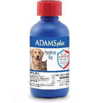 Adams Plus Pyrethrin Dip for Dogs and Cats, 4 ounces 