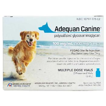 Adequan Canine Injection for Dogs 100 mg/mL Single 5 mL Vial