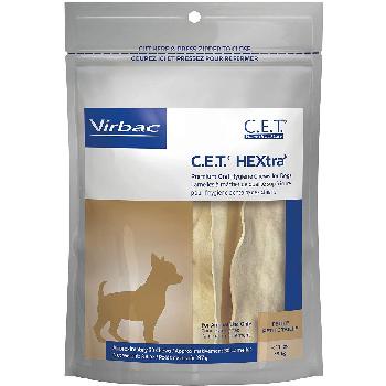 C.E.T. HEXtra Premium Oral Hygiene Chews for Petite Dogs, under 11 pounds, 30 count