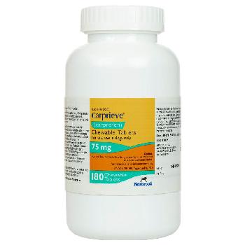 Carprieve (carprofen) Chewable Tablets for Dogs, 75 mg, 180 count
