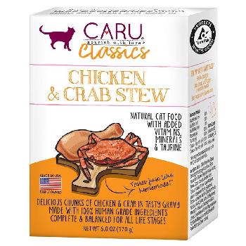 Caru Chicken & Crab Stew Wet Cat Food, 6 oz