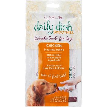Caru Daily Dish Smoothies Lickable Treats for Dogs - Chicken, 6 oz