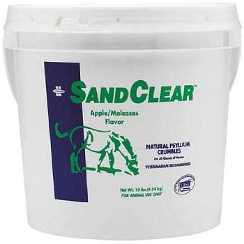 Farnam SandClear Natural Psyllium Fiber Crumbles Digestive Aid Horse Supplement, 10-lb bucket