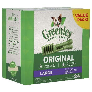 Greenies Original Large Dog Dental Treats, 36 ounces, 24 count