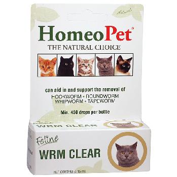 HomeoPet Feline WRM Clear, 15 mL
