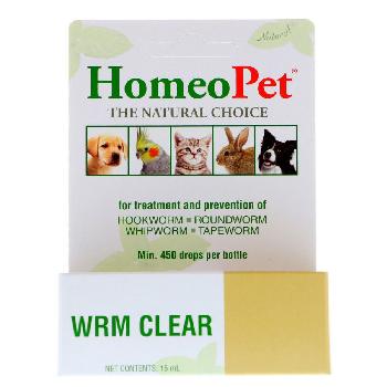 HomeoPet WRM Clear, 15 mL