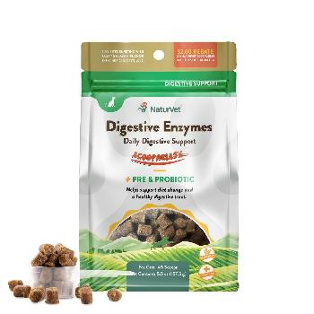 NaturVet Scoopables Digestive Enzymes Daily Digestive Support For Cats, 5.5 oz