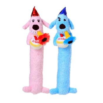 Multipet Birthday Loofa Dog, 12 inches, 1 count