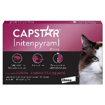 Capstar for Cats, 2-25 lbs, 6 tablets