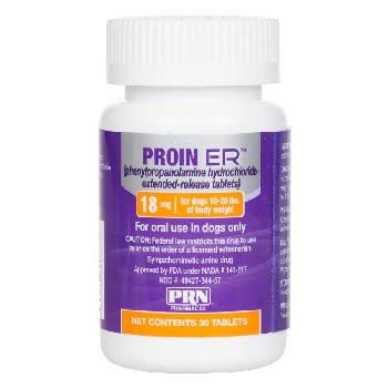 Proin ER (phenylpropanolamine hydrochloride extended-release tablets) for Dogs, 18 mg, 30 ct