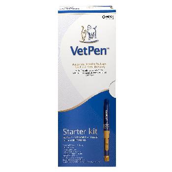 Vetpen Starter Kit for Dogs & Cats, 16 IU VetPen with dosing increments of 1 IU