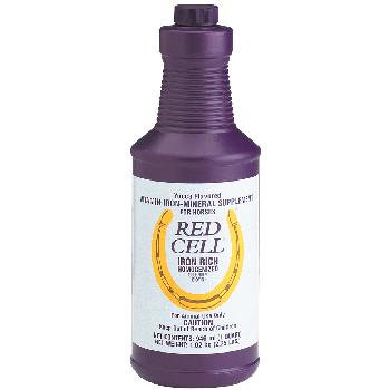 Red Cell Liquid Vitamin-Iron-Mineral Supplement for Horses 32 oz bottle