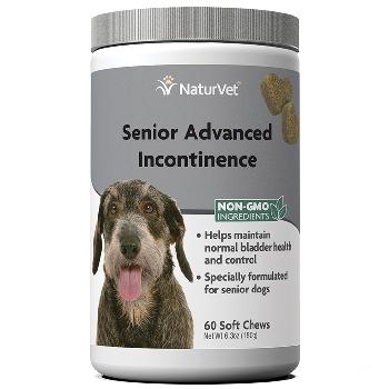 NaturVet Senior Advanced Incontinence for Dogs 60 Soft Chews