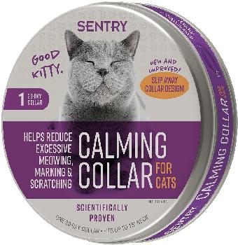 Sentry Calming Collar for Cats - Up to 15 inch neck