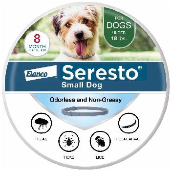 Seresto Flea and Tick Collar for Small Dogs, 8 month protection