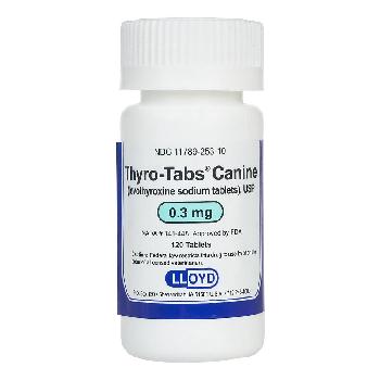 Thyro-Tabs Canine (levothyroxine sodium tablets), USP, 0.3 mg, 120 count