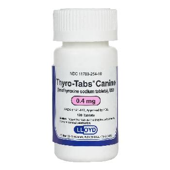 Thyro-Tabs Canine (levothyroxine sodium tablets), USP, 0.4 mg, 120 count