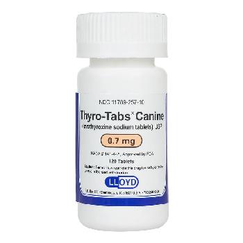 Thyro-Tabs Canine (levothyroxine sodium tablets), USP, 0.7 mg, 120 count