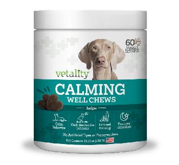 Vetality Calming Sniffer Soft Chews for Dogs, 60 Count (Canister)
