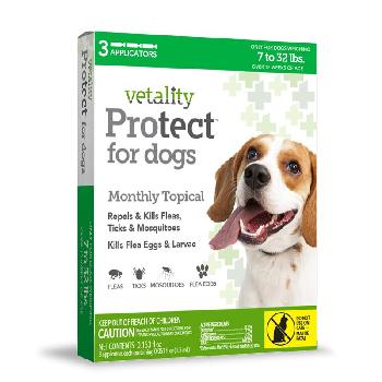 Vetality Protect for Dogs 7-32 lbs, 3 doses