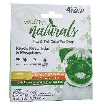 Vetality Naturals Flea & Tick Collar for Small & Medium Dogs up to 23" neck 1 ct