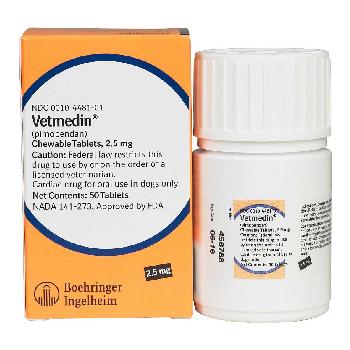 Vetmedin (pimobendan) Chewable Tablets, 2.5 mg, 50 count  