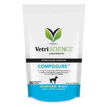 VetriScience Composure Mini Bite-Sized Chews for Dogs under 30 pounds, 30 count