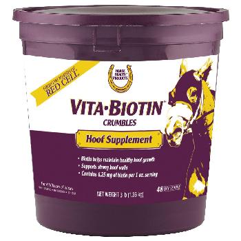 Horse Health Products Vita Biotin Crumbles Hoof Horse Supplement, 3-lb tub