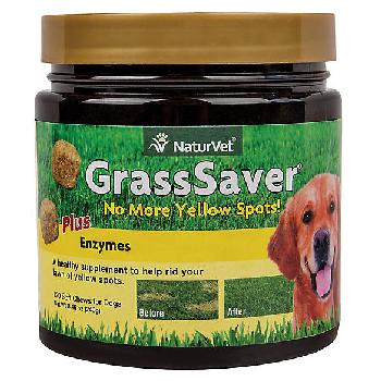 NaturVet GrassSaver Plus Enzymes Soft Chews for Dogs, 120 count
