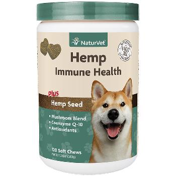 Naturvet Hemp Immune Health Soft Chews 120 count