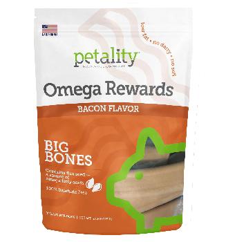 Petality Omega Rewards Bacon and Pumpkin for Dogs, 32oz