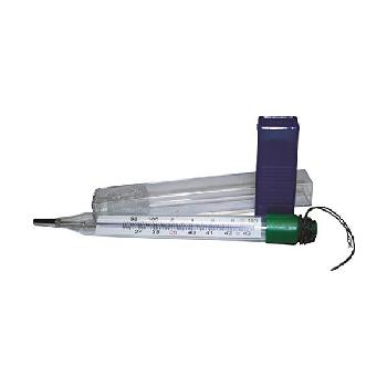 Ideal Veterinary Mercury-Free Thermometer with Case, 5 inches